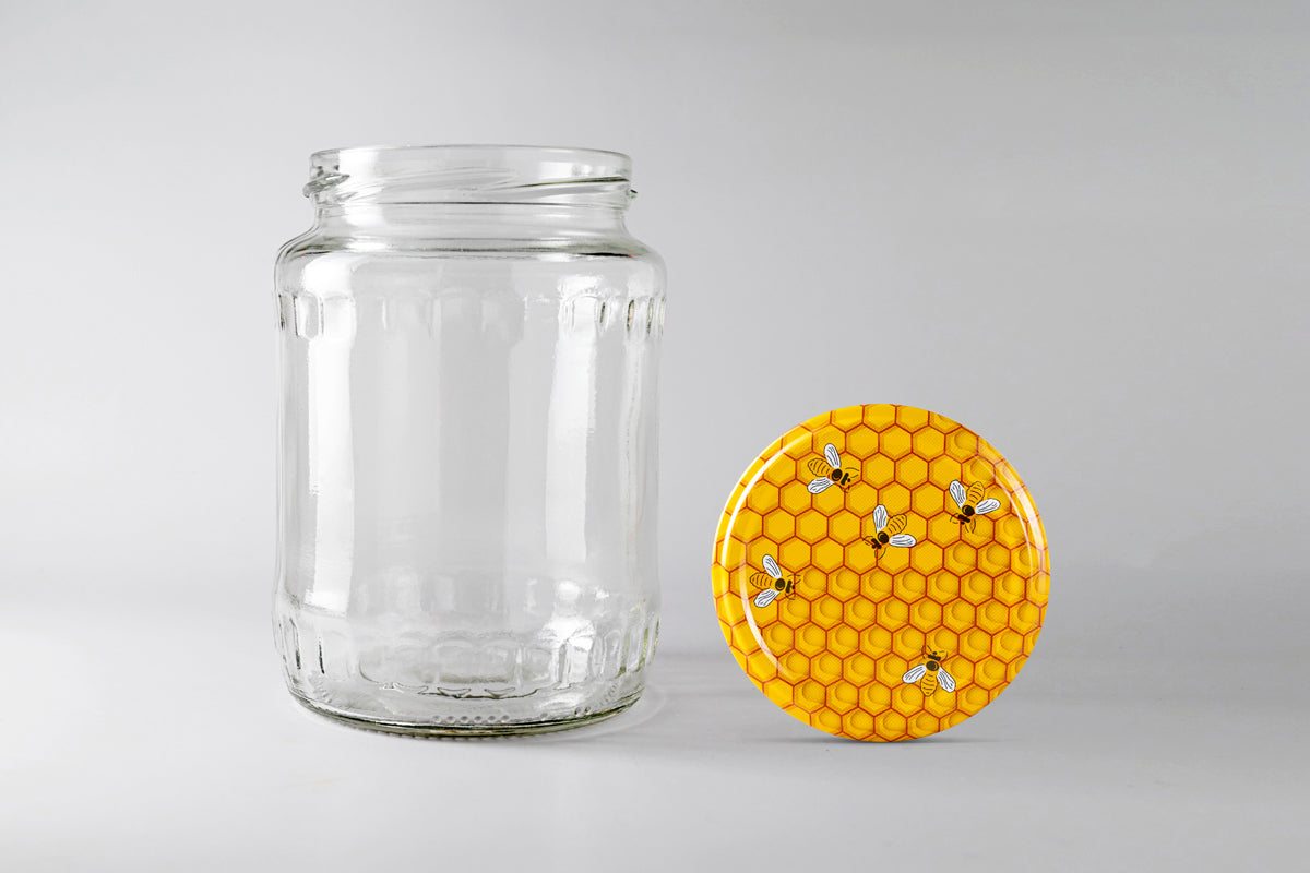 Borcan 720 ml Utilizat, cu Eticheta si Capac, Clatit