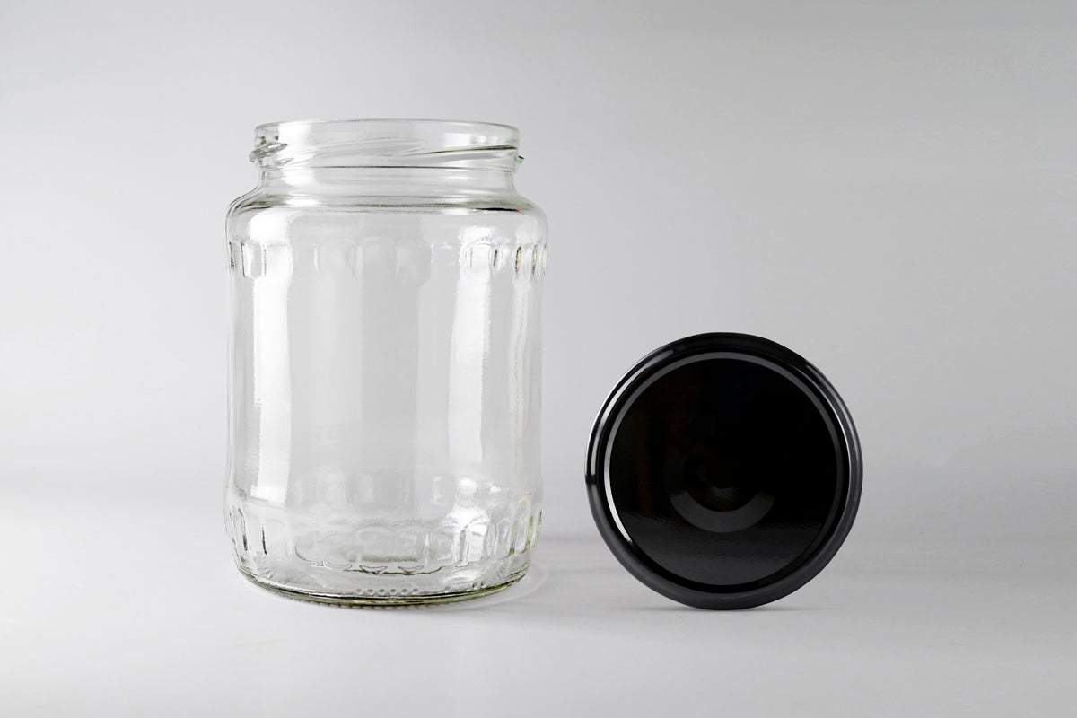Borcan 720 ml Utilizat, cu Eticheta si Capac, Clatit